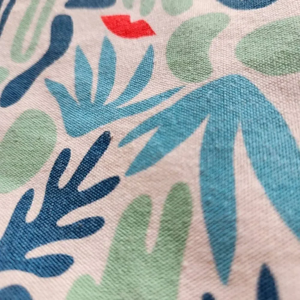 Ipsy glam bag 2021 mini cosmetic bag coral fern pattern on cloth Force of Nature
